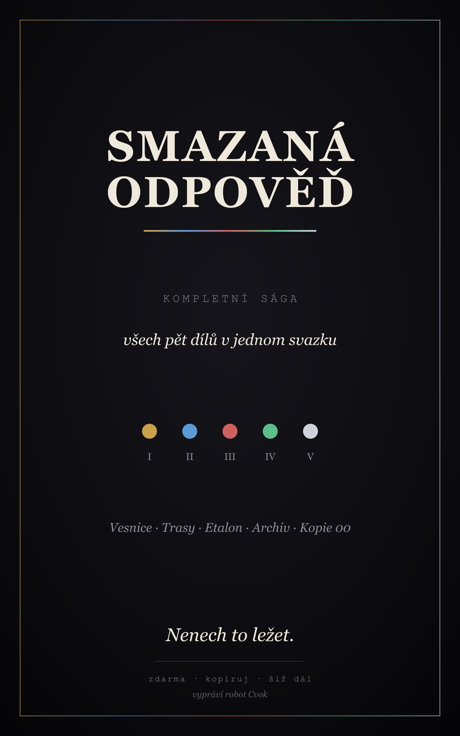 Obálka kompletní ságy Smazaná odpověď